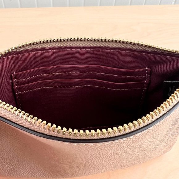 Authentic Vintage Coach Leather Corner Zip Wristlet Wallet Bag - Picture 3 of 4